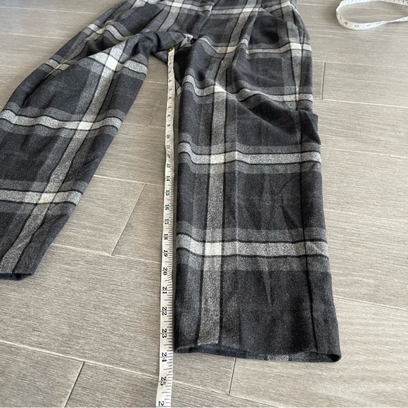 Aritzia Wilfred Chambery Check Plaid Pant 4 High Rise Wool Cashmere Academia - Picture 15 of 16